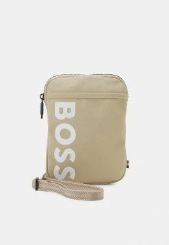 BOSS CATCH PHONE POUCH UNISEX - Across Body Bag - Light Beige