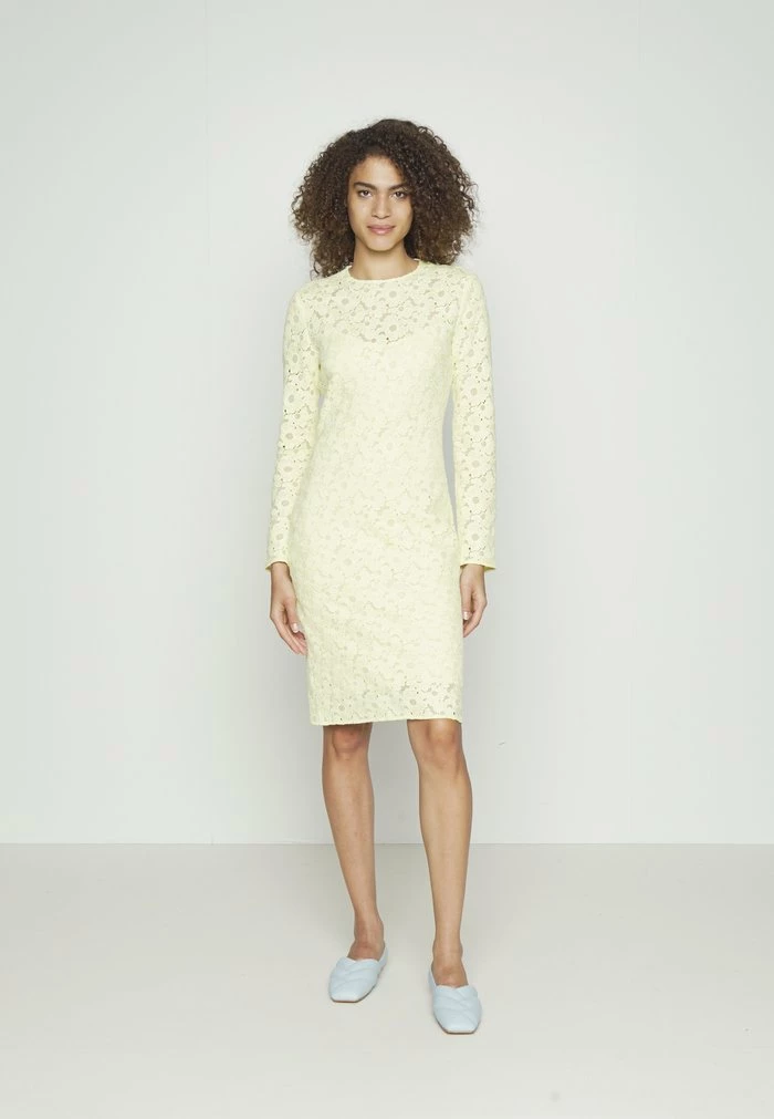 BOSS DREALINA - Shift Dress - Yellow 3 BOSS DREALINA - Shift Dress - Yellow