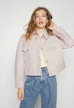 BOSS JACKET - Denim Jacket - Light/pastel Pink -BOSS Sales Store 01f89c93f3ac49f0aab5eb7476c9ba1f