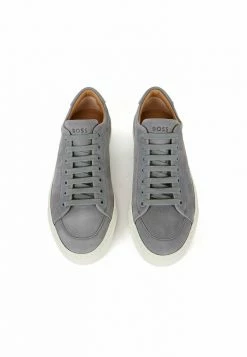 BOSS MIRAGE TENN NUB - Trainers - Grey Seven -BOSS Sales Store 043f2d4204d6426d865fb6eb5c9877b6