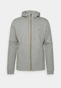 BOSS SAGGY - Zip-up Sweatshirt - Light Pastel Grey -BOSS Sales Store 06f55c47cd0d44c3b7176531b3c8825c