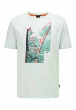 BOSS TEECOLLAGE - Print T-shirt - Light Green Seven -BOSS Sales Store 07853bad3d3c44b0b7c123f24dfd6adc