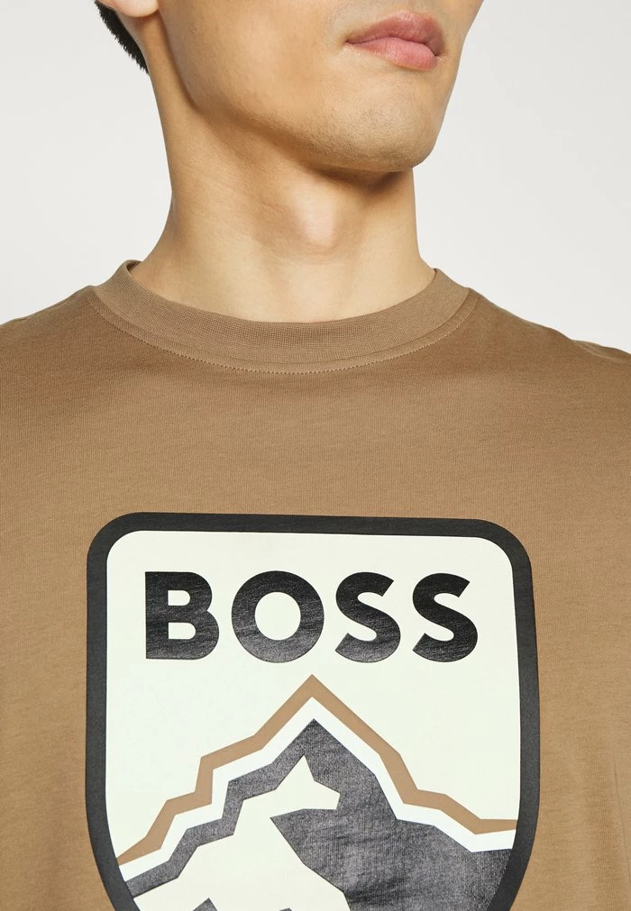 BOSS TIBURT - Print T-shirt - Medium Beige 7 BOSS TIBURT - Print T-shirt - Medium Beige - Image 5