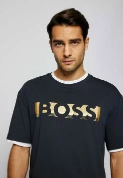 BOSS Print T-shirt - Dark Blue -BOSS Sales Store 08283ad38b4c467597567074a89eec2f