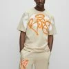 BOSS GRAFFITTI - Print T-shirt - Open Beige One -BOSS Sales Store 08a3c585087a42b093243d1a0d40652c