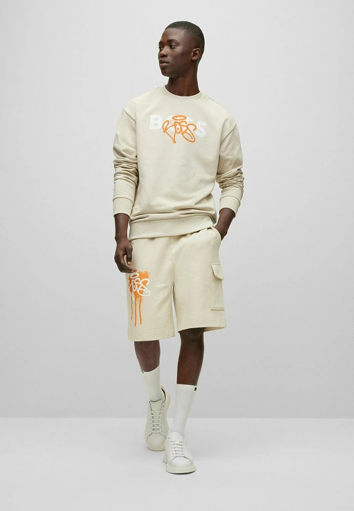 BOSS WEGRAFFITTTI - Sweatshirt - Open Beige One 4 BOSS WEGRAFFITTTI - Sweatshirt - Open Beige One - Image 2