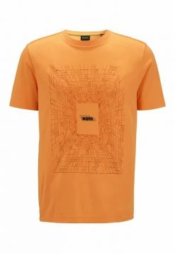 BOSS TEE - Print T-shirt - Open Orange Two -BOSS Sales Store 0b115d444d994c19ab6fbfa9b34ef54c