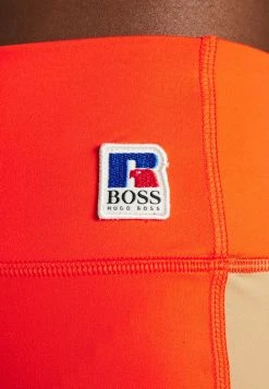 Boss X Russell Athletic COLOUR BLOCK - Leggings - Trousers - Orange -BOSS Sales Store 0b40b24284a14a94a56dd259d694ccdd