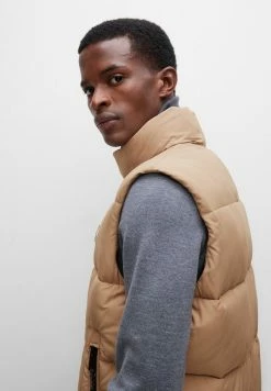 BOSS CHADWICK - Waistcoat - Medium Beige -BOSS Sales Store 0ba0e6a06f7640efb1bf8db330abdf7c