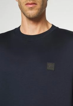 BOSS TIBURT - Basic T-shirt - Dark Blue -BOSS Sales Store 0bea85a917e24d0084881f42e19b455e