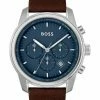 BOSS - Chronograph Watch - Braun -BOSS Sales Store 0c4ab52ea80844db8c23a7cb95c65774