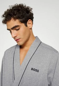 BOSS KIMONO - Dressing Gown - Medium Grey -BOSS Sales Store 0c872005fa124e86b0e7655a65e36cd2