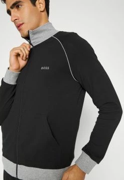 BOSS MIX MATCH JACKET - Zip-up Sweatshirt - Black -BOSS Sales Store 0e4a4040bff048cf8f58f822408bdfda