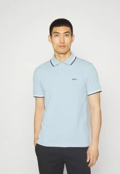 BOSS PAUL CURVED - Polo Shirt - Light/pastel Blue