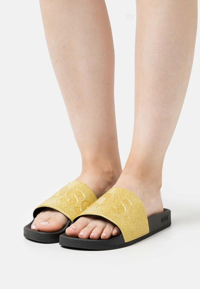 BOSS BAY SLID - Mules - Gold 3 BOSS BAY SLID - Mules - Gold