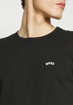 BOSS TEE CURVED - Basic T-shirt - Black -BOSS Sales Store 12f04f96399f4e00b8ec123a9e4b8433
