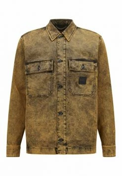 BOSS LOVVO BC - Denim Jacket - Brown -BOSS Sales Store 133a759e1a71436ab6c46459fc8bf6fb
