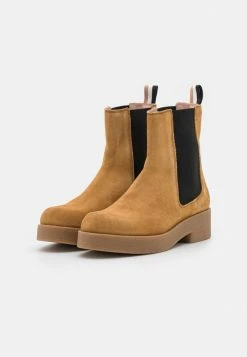 BOSS CHRIS BOOTIE - Platform Ankle Boots - Medium Beige -BOSS Sales Store 139692cce4e34953a9256569c37adcb8
