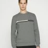 BOSS STADLER - Long Sleeved Top - Medium Grey -BOSS Sales Store 154e6b5044ea45c5b4810d13dbb315c8