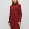 BOSS Jumper Dress - Dark Red Two -BOSS Sales Store 176ada8442b64fd18e0798430c5aa5e2