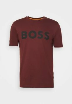 BOSS Thinking - Print T-shirt - Dark Red -BOSS Sales Store 17e20c0d6ea8493cb3b81bea706eaf2c