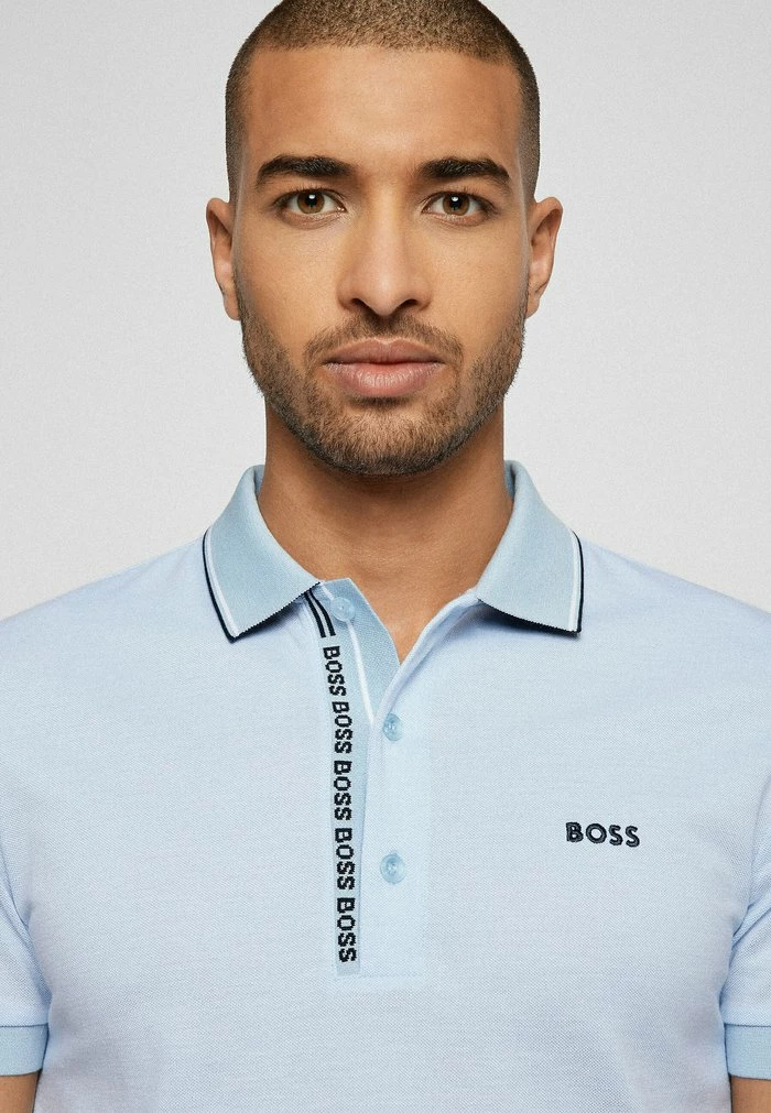 BOSS PAULE - Polo Shirt - Light Blue Three 6 BOSS PAULE - Polo Shirt - Light Blue Three - Image 4