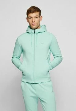 BOSS SAGGY - Zip-up Sweatshirt - Light Green Two