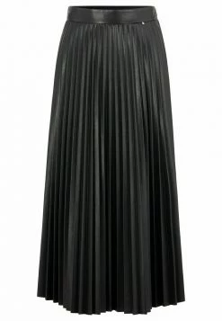 BOSS VAPLITA - Pleated Skirt - Black One -BOSS Sales Store 1a051dc564d2412e8591f49077258d6d