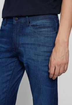 BOSS Straight Leg Jeans - Dark Blue -BOSS Sales Store 1a0d51b7d66f43feac95005d0a22a45e