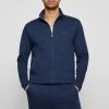 BOSS SKAZ CURVED - Zip-up Sweatshirt - Dark Blue