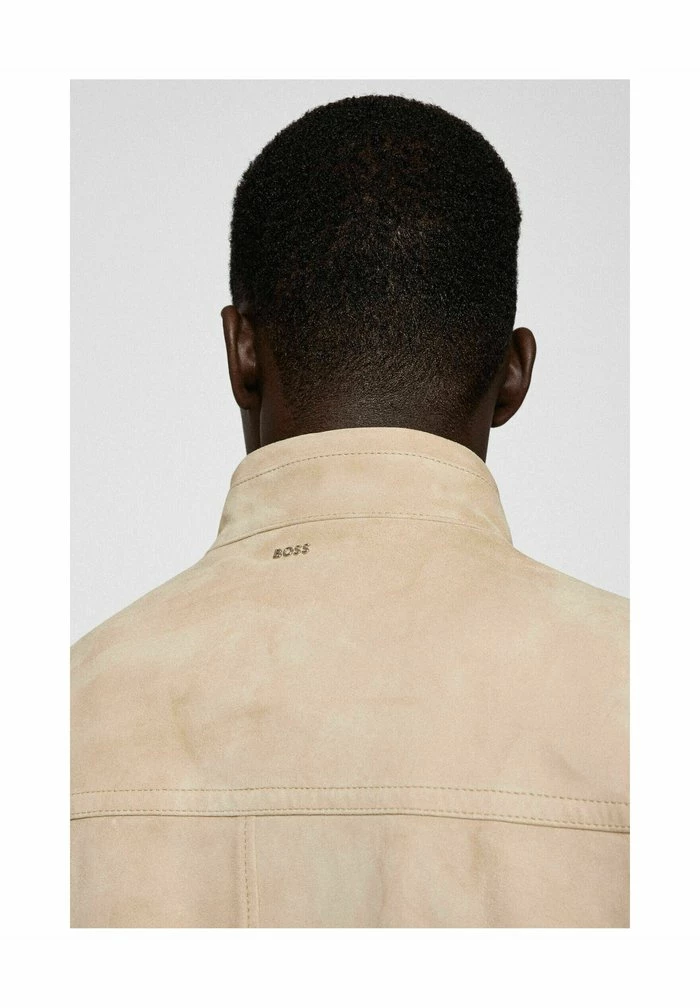 BOSS MIKA - Leather Jacket - Safran 7 BOSS MIKA - Leather Jacket - Safran - Image 5