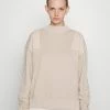 BOSS Long Sleeved Top - Medium Beige -BOSS Sales Store 1ab24f33075344b199d75455feb2c35a