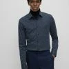 BOSS ROAN - Shirt - Dark Blue Four