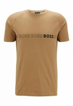 BOSS RN SLIM FIT - Print T-shirt - Beige -BOSS Sales Store 1e6b9e6cb9314e8c8dc4532020284af2