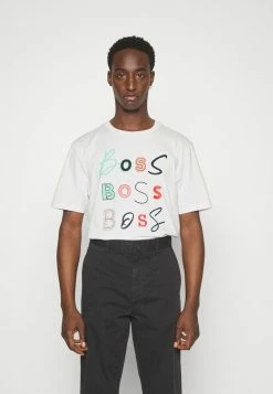 BOSS TEE LOGO FUN - Print T-shirt - White