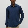 BOSS PJOE KENT - Shirt - Dark Blue Four -BOSS Sales Store 21232e9235cf44caabac13201e8b1fd8