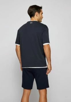 BOSS Print T-shirt - Dark Blue -BOSS Sales Store 2123d91a79194afb83abb26c2e45e1ed