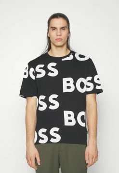 BOSS TECOOL - Print T-shirt - Black