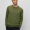 BOSS BOTTO L - Jumper - Open Green Thirtyseven -BOSS Sales Store 21832e3794c84851af28faf3c1352079