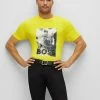 BOSS MERCURY - Print T-shirt - Yellow Nineteen