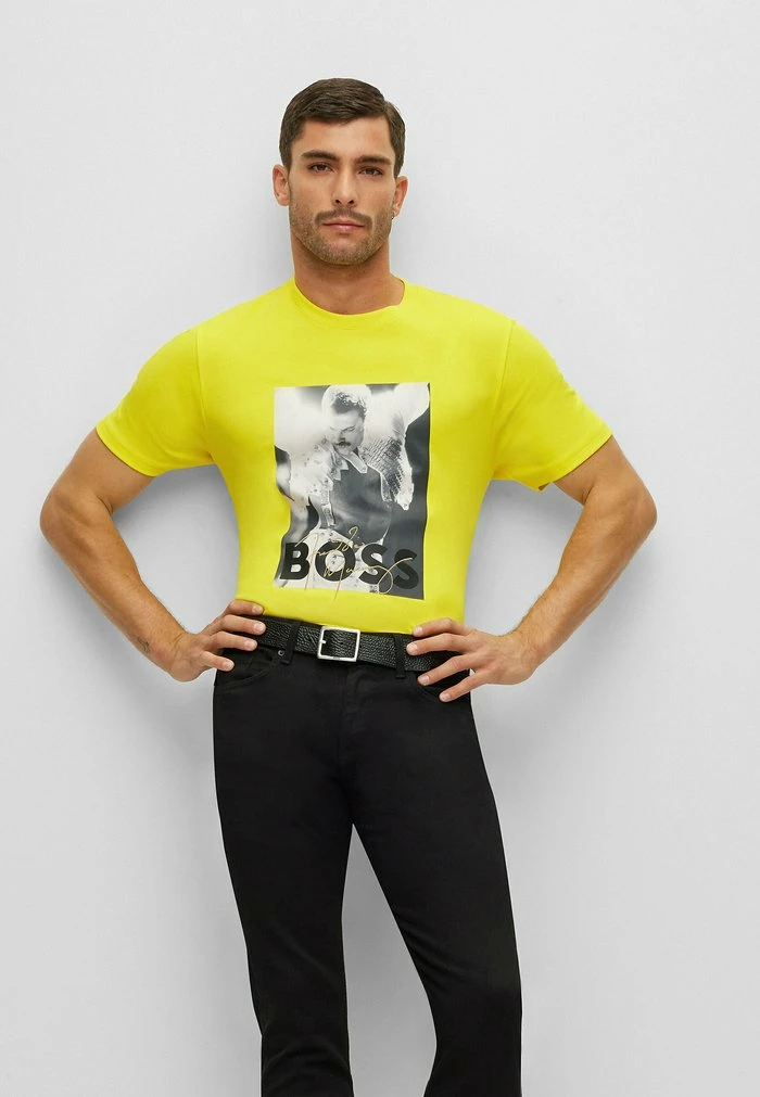 BOSS MERCURY - Print T-shirt - Yellow Nineteen 3 BOSS MERCURY - Print T-shirt - Yellow Nineteen
