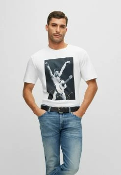 BOSS T_LEGEND - Print T-shirt - White