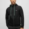 BOSS SAGGY - Zip-up Sweatshirt - Black One 2 BOSS SAGGY - Zip-up Sweatshirt - Black One -BOSS Sales Store 238e261259f84953a2b6b948c04f6acb