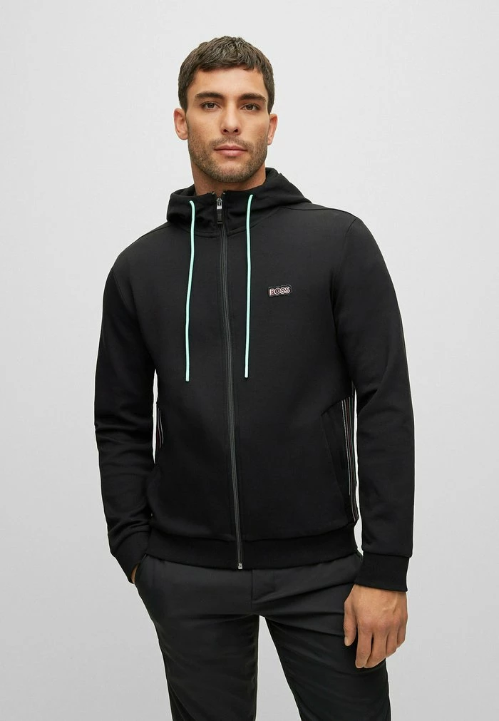 BOSS SAGGY - Zip-up Sweatshirt - Black One 3 BOSS SAGGY - Zip-up Sweatshirt - Black One