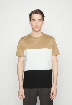 BOSS TIBURT - Print T-shirt - Medium Beige