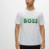 BOSS Print T-shirt - White -BOSS Sales Store 259e0d869d2d494fbb8ef374f8e3a93c