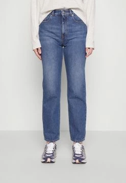 BOSS CROP - Straight Leg Jeans - Bright Blue