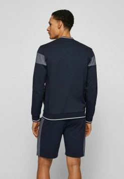 BOSS TRACKSUIT COL - Zip-up Sweatshirt - Dark Blue -BOSS Sales Store 27085ed611b6435ab3621b2272ffc40b