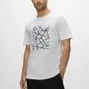 BOSS Print T-shirt - White -BOSS Sales Store 28068f33b8c543978fefdce336be2c0c