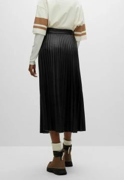 BOSS VAPLITA - Pleated Skirt - Black One -BOSS Sales Store 28bc60e04c73460a9b2900d6b29bbf3b